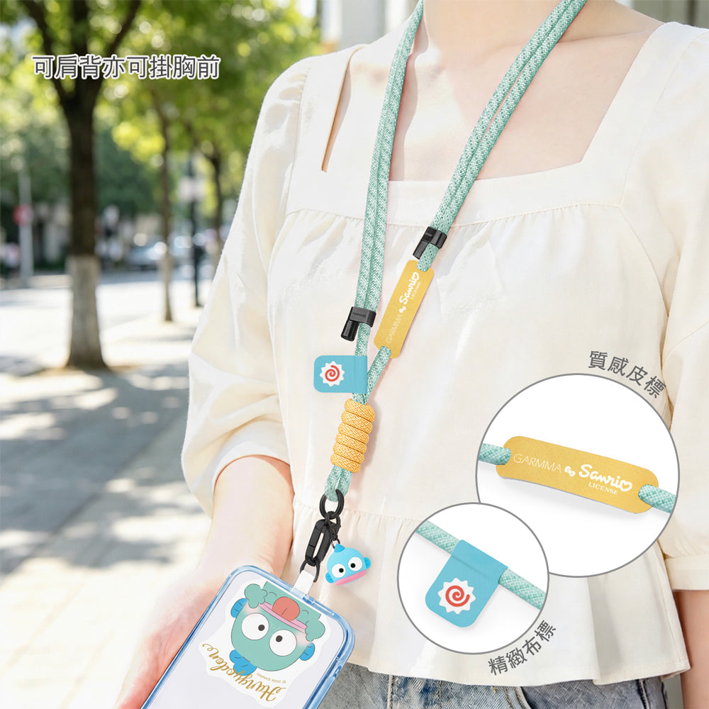GARMMA Sanrio Characters Quipu Doll Charm Buckle Strap Crossbody Phone Lanyard