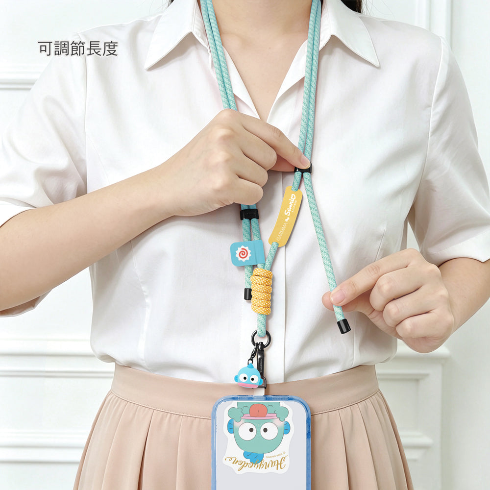 GARMMA Sanrio Characters Quipu Doll Charm Buckle Strap Crossbody Phone Lanyard