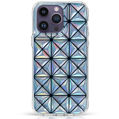 KINGXBAR Lattice 3D Shockproof Back Cover Case