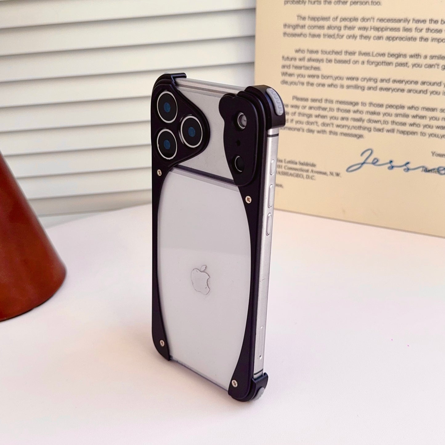 Armor King Stoat Bezel-less MagSafe Transparent PC Back Shockproof Metal Case Cover