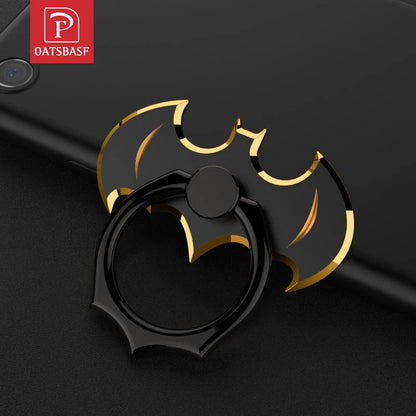 Oatsbasf Batman 360° Rotating Anti-drop Full Metal Finger Ring Grip Phone Holder