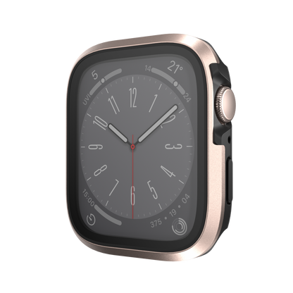 SwitchEasy Modern Hybrid Tempered Glass + PC + Aluminum Apple Watch Case