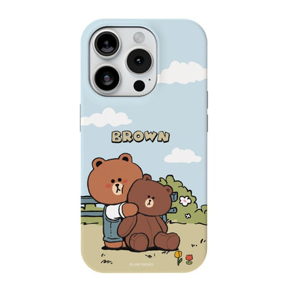 Line Friends Country Life Dual Layer TPU+PC Shockproof Guard Up Combo Case Cover