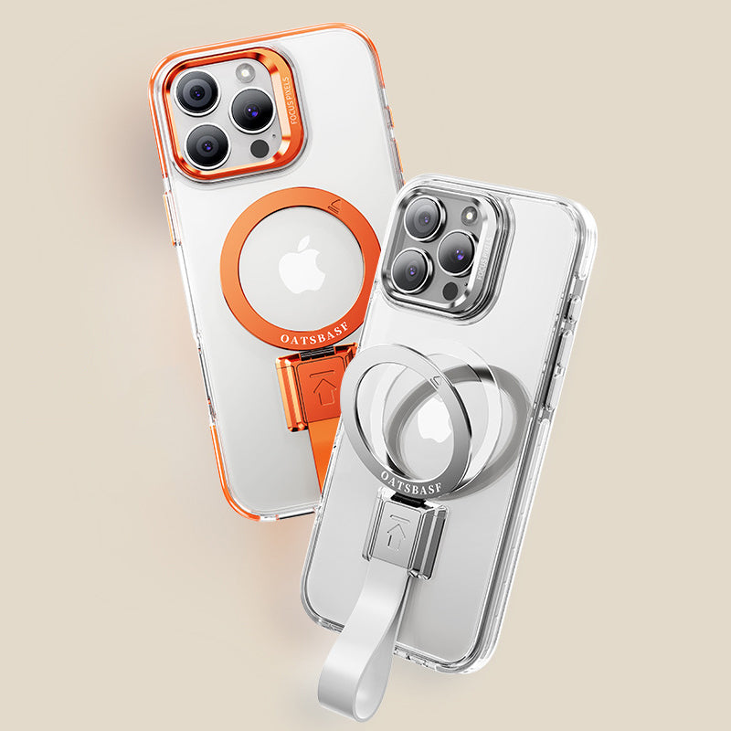 Oatsbasf One Belt Magsafe Silicone Lanyard Detachable Ring Bracket AirMax Shockproof Case Cover
