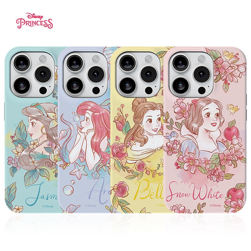 Disney Princess Watercolour Dual Layer TPU+PC Shockproof Guard Up Combo Case Cover