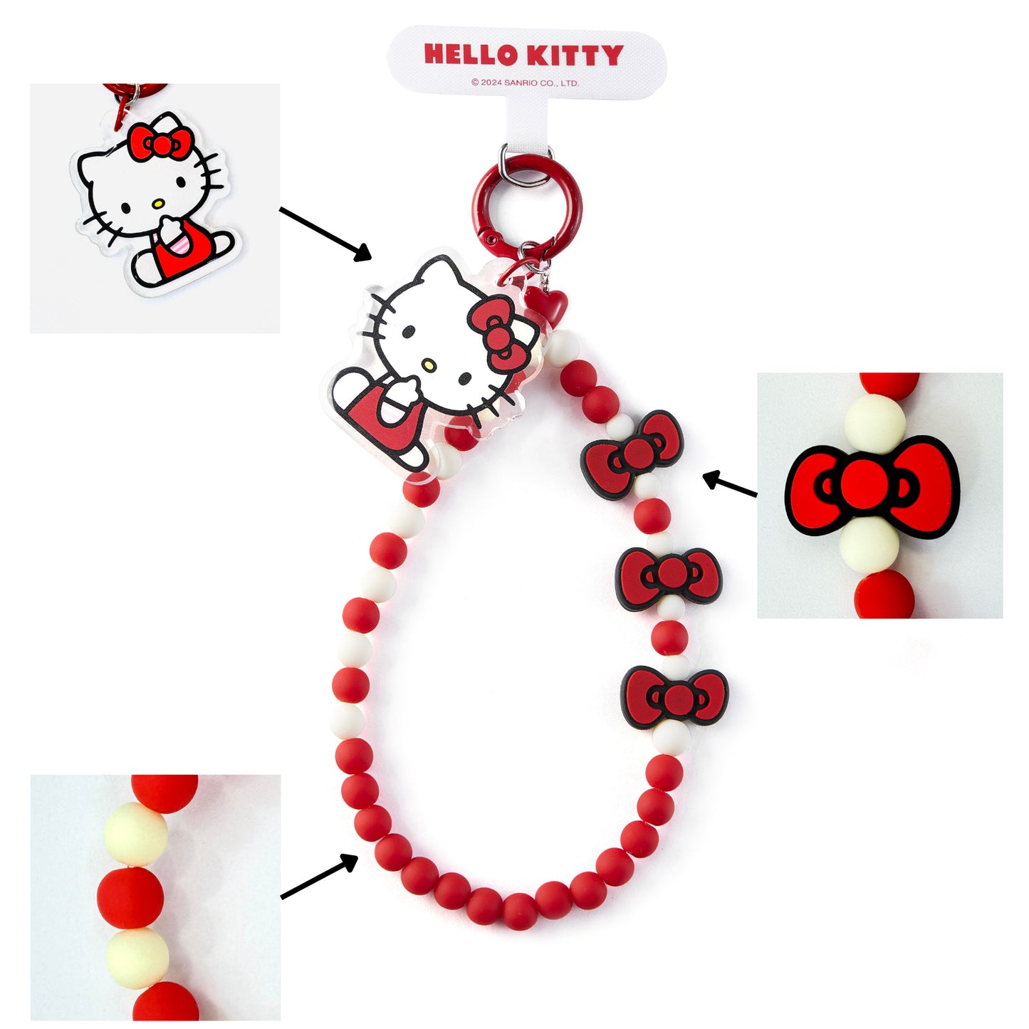 Moetch Sanrio Characters Gummy Candy Hand Strap Hanging Chain Phone Lanyard