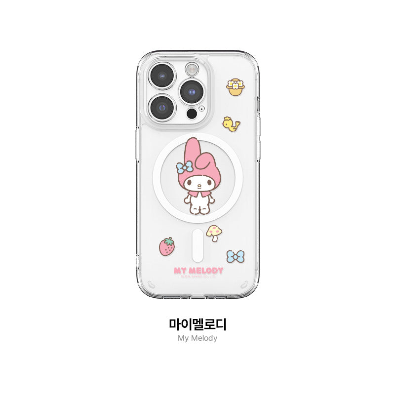 Sanrio Characters Lens Guard MagSafe Shockproof Transparent Case Cover