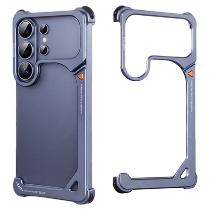 Oatsbasf 9 Shell Invisible Kickstand Air Cushion Shockproof Aluminum Metal Bumper Case Cover