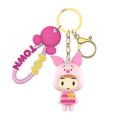 Disney Pop Town Key Ring Doll Pendant Keychain Anti-lost Lanyard