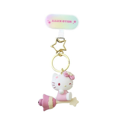 Sanrio Characters Dreamy Moon Star Phone Charm Keychain Pendant