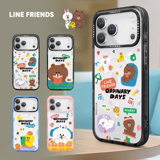 GARMMA Line Friends Ordinary Days MagSafe Premium Military Grade Drop Tested Impact Case Cover