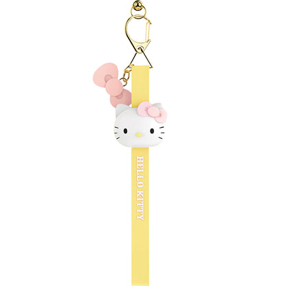 UKA Hello Kitty Keychain Ring Cute Doll Pendant Anti-lost Strap Silicone Lanyard