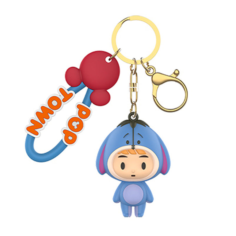 Disney Pop Town Key Ring Doll Pendant Keychain Anti-lost Lanyard