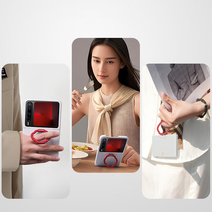 X-Doria Defense UDEMOS Exuberant Finger Ring Holder Leather Case Cover