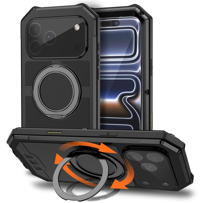 Armor King Warrior MagSafe Kickstand Waterproof Aluminum Metal Outdoor Military Heavy Duty Case Cover