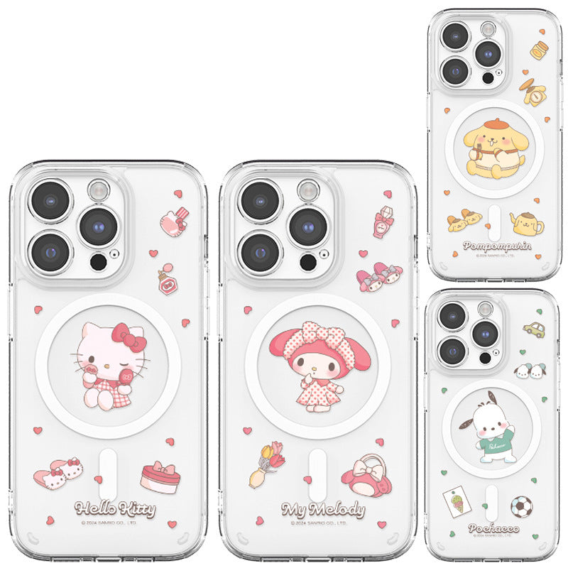 Sanrio Characters Lens Guard MagSafe Shockproof Transparent Case Cover