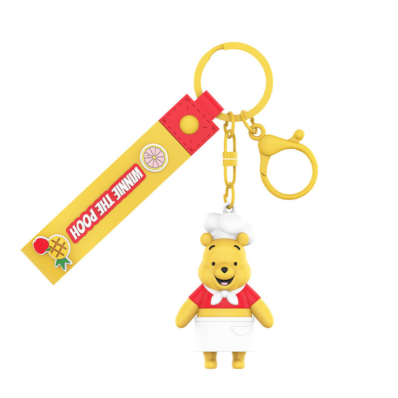 Disney Enjoy Series Key Ring Doll Pendant Keychain Anti-lost Lanyard