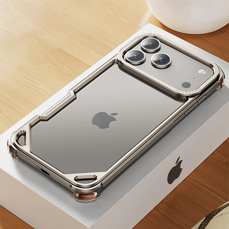 Oatsbasf Simple Shield Air Cushion Shockproof Aluminum Metal Bumper Case Cover