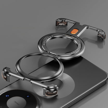 Oatsbasf New π MagSafe Pivot Ring Stand Air Cushion Minimalist Frameless Metal Case Cover