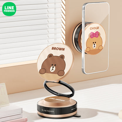 Line Friends Vacuum Suction Magnetic Folding Mount Phone Holder Navigation Bracket