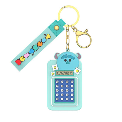 Disney Tsum Tsum Calculator Key Ring Doll Pendant Keychain Anti-lost Lanyard