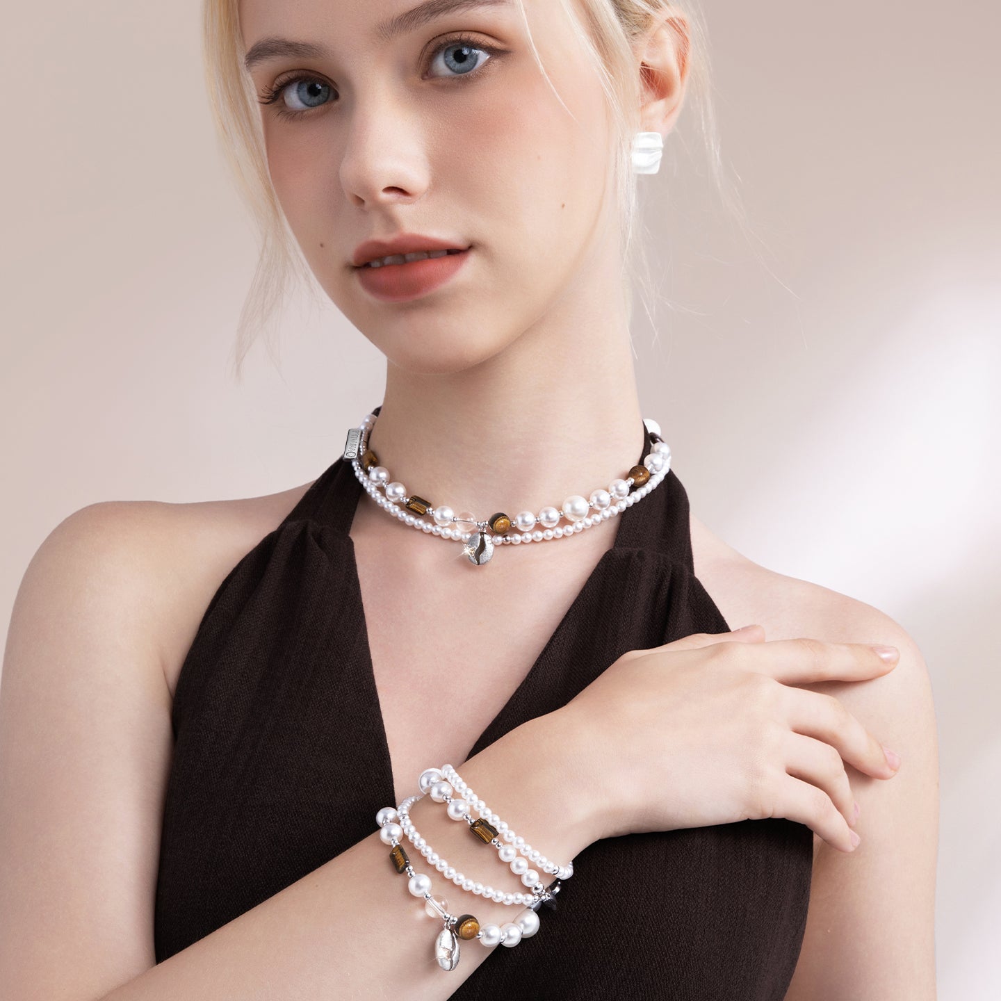 PYNANA Jewelry Aesthetics & Handcraft Hand Chain Phone Charm Beads Strap Pearl Lanyard