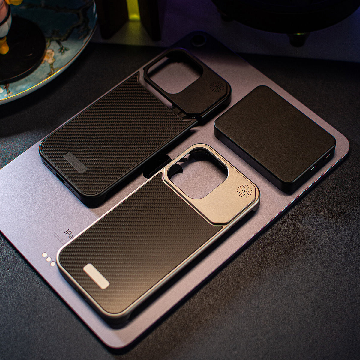 Armor King MagSafe Aluminum+Carbon Heat Dissipation Aromatherapy Protective Cover Case