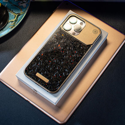 Armor King MagSafe Aluminum+Forged Carbon Fiber Heat Dissipation Aromatherapy Protective Cover Case