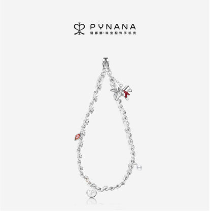 PYNANA Jewelry Aesthetics & Handcraft Hand Chain Phone Charm Beads Strap Pearl Lanyard