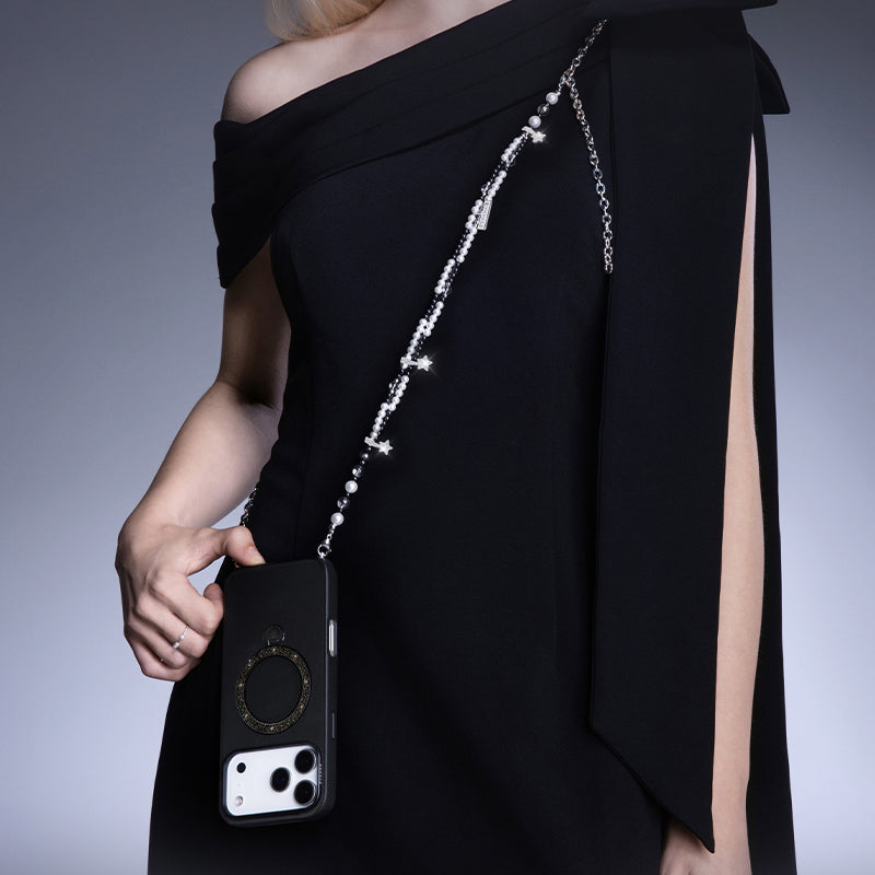 PYNANA Jewelry Aesthetics & Handcraft Multifunctional Chain Phone Charm Beads Strap Pearl Lanyard