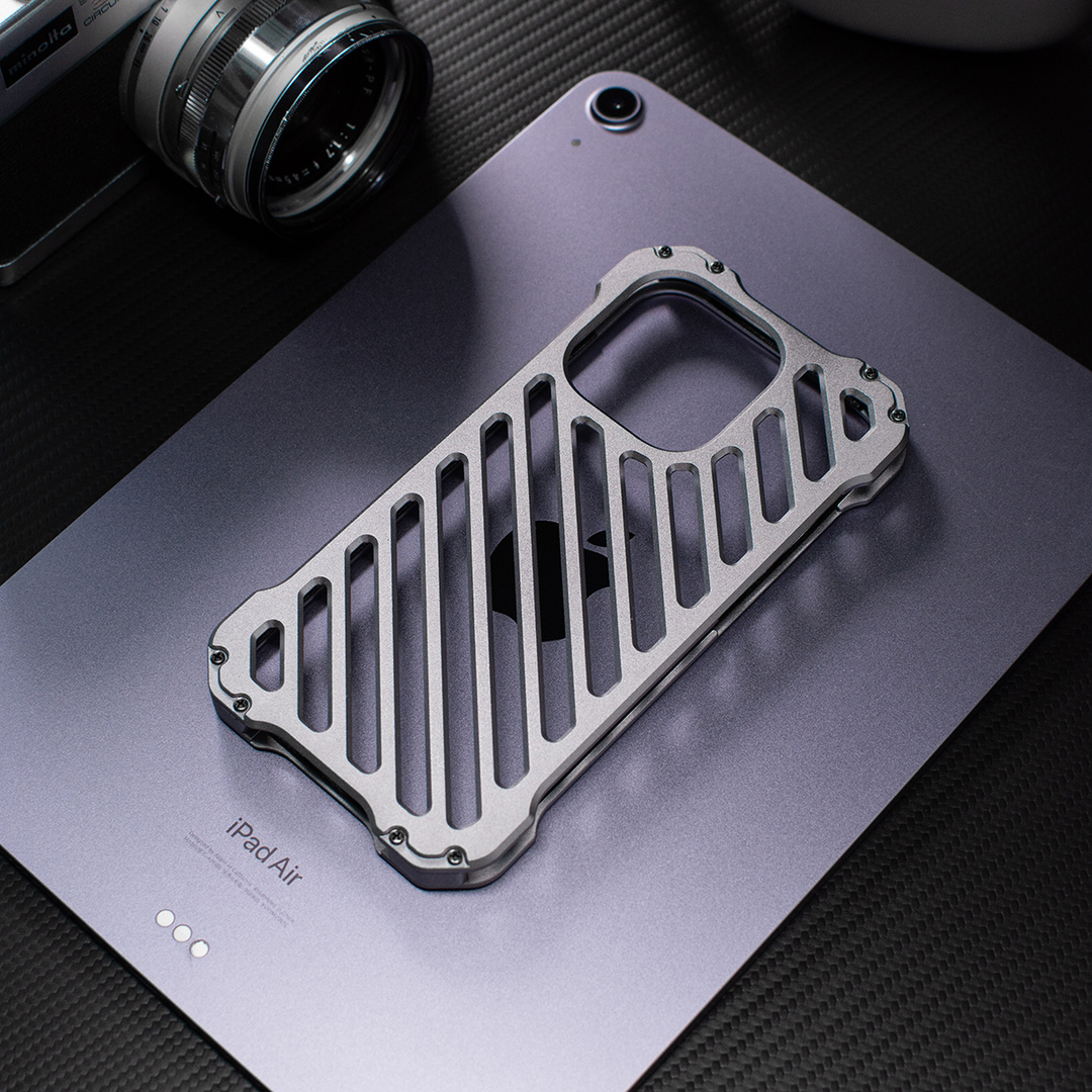 R-Just Breathable Armor Shockproof Aluminum Shell Metal Case with Lens Protector