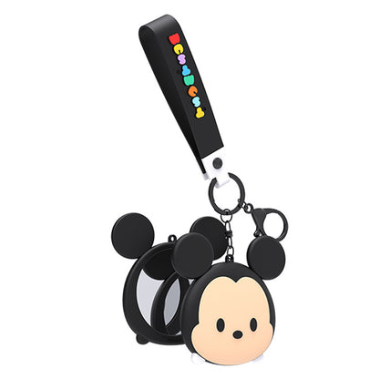 Disney Tsum Tsum Handy Mirror Key Ring Doll Pendant Keychain Anti-lost Lanyard