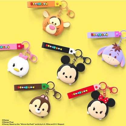 Disney Tsum Tsum Handy Mirror Key Ring Doll Pendant Keychain Anti-lost Lanyard