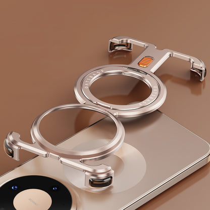 Oatsbasf New π MagSafe Pivot Ring Stand Air Cushion Minimalist Frameless Metal Case Cover