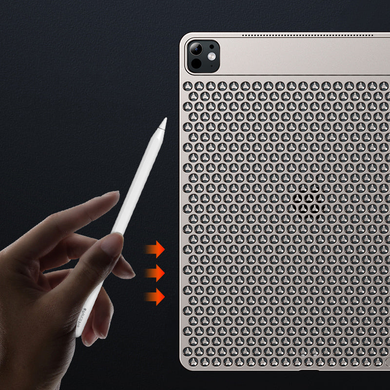 Armor King Aluminum Alloy Heat Dissipation Aromatherapy Protective Cover Case for Apple iPad