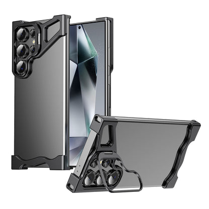 Armor King Wing Skeleton Lens Stand Frameless Anti-fall Metal Case Cover