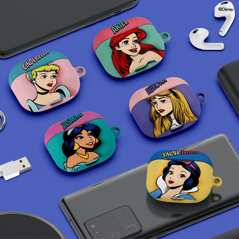 Disney Princess Pop Art Apple AirPods Charging Case Cover