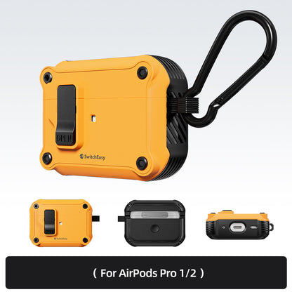 SwitchEasy Rugged Shield Anti-Lost Apple AirPods Charging Case Cover