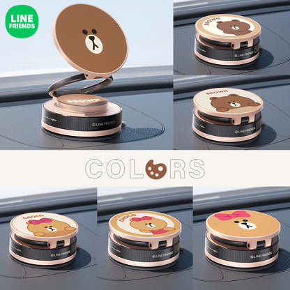 Line Friends Vacuum Suction Magnetic Folding Mount Phone Holder Navigation Bracket