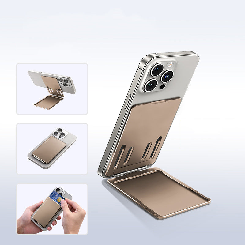 Oatsbasf Metal Magnetic Bracket Card Holder Adjustable MagSafe Phone Stand