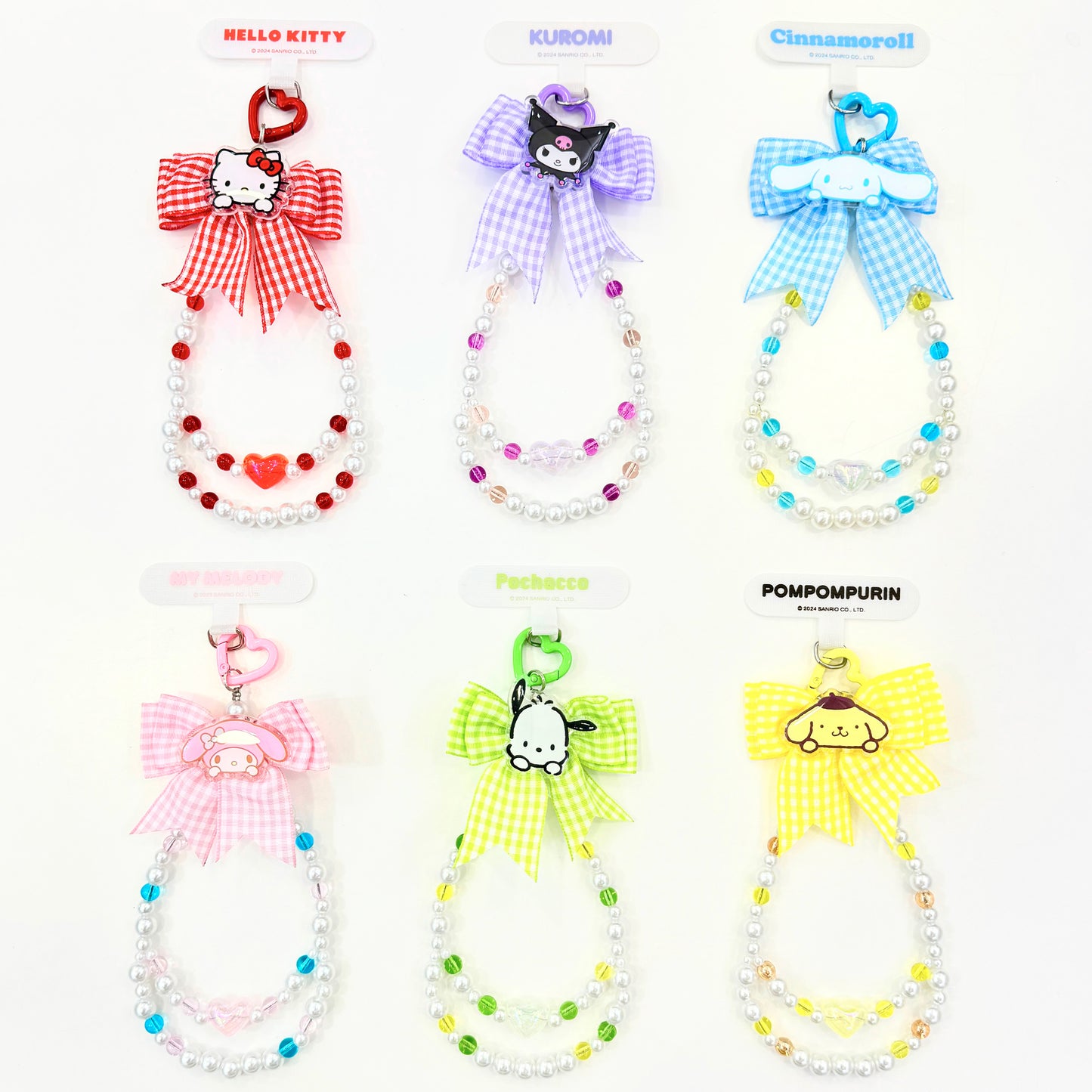 Moetch Sanrio Characters Crystal Candy Hand Strap Hanging Chain Phone Lanyard