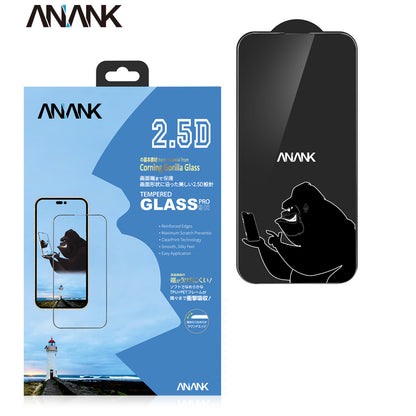 ANANK 9H Hardness Full Coverage Tempered Glass Screen Protector Film for Apple iPhone