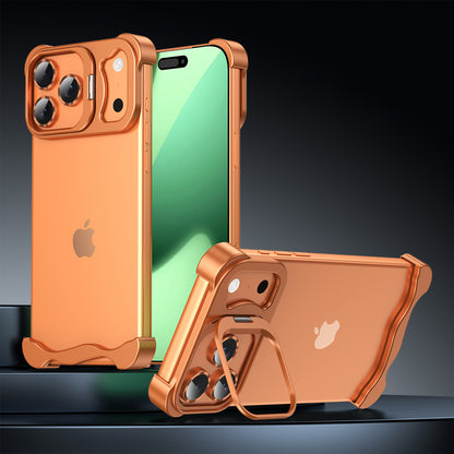 Armor King Wing Skeleton Lens Stand Frameless Anti-fall Metal Case Cover