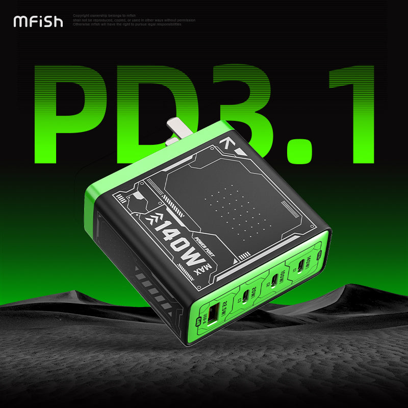 Mfish Electronic Rhino Power Port GaN 140W PD Fast Charger