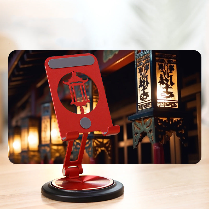 Armor King Foldable 360° Rotation Metal Phone Holder Adjustable Desktop Tablet Stand