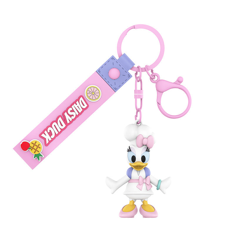 Disney Enjoy Series Key Ring Doll Pendant Keychain Anti-lost Lanyard