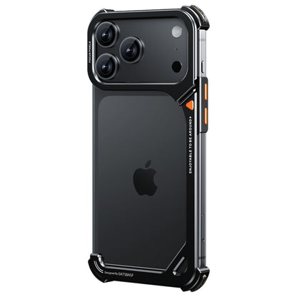 Oatsbasf 9 Shell Invisible Kickstand Air Cushion Shockproof Aluminum Metal Bumper Case Cover