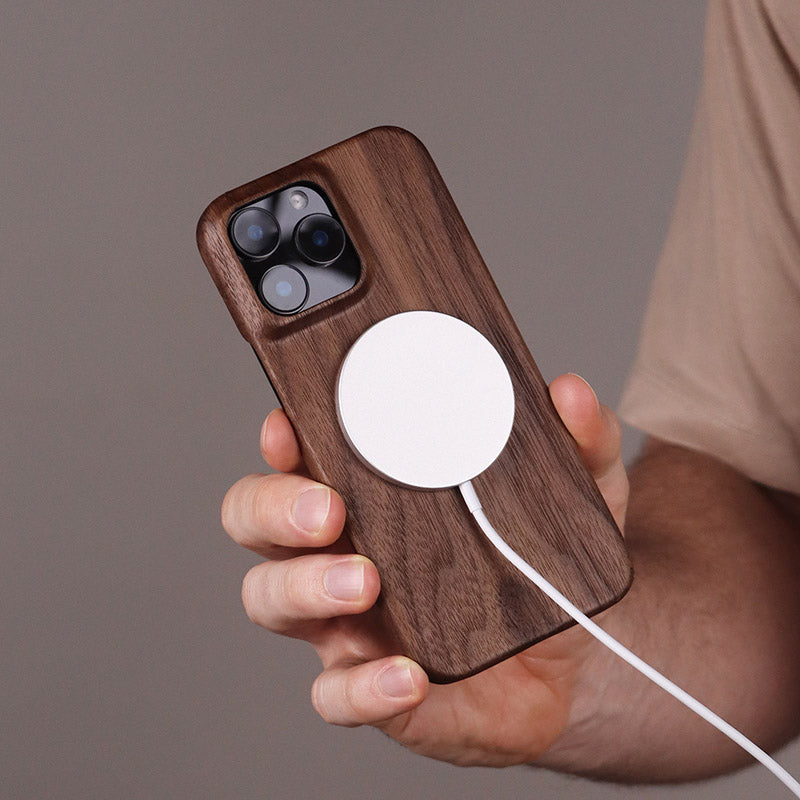 SHOWKOO MagSafe Aramid Natural Wood Ultra Slim Case Cover