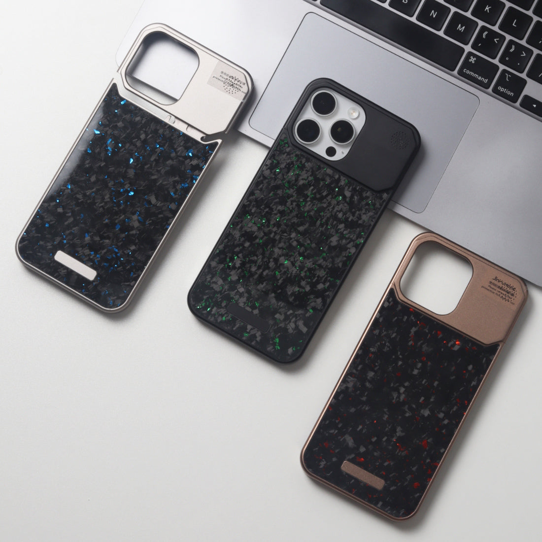 Armor King MagSafe Aluminum+Forged Carbon Fiber Heat Dissipation Aromatherapy Protective Cover Case