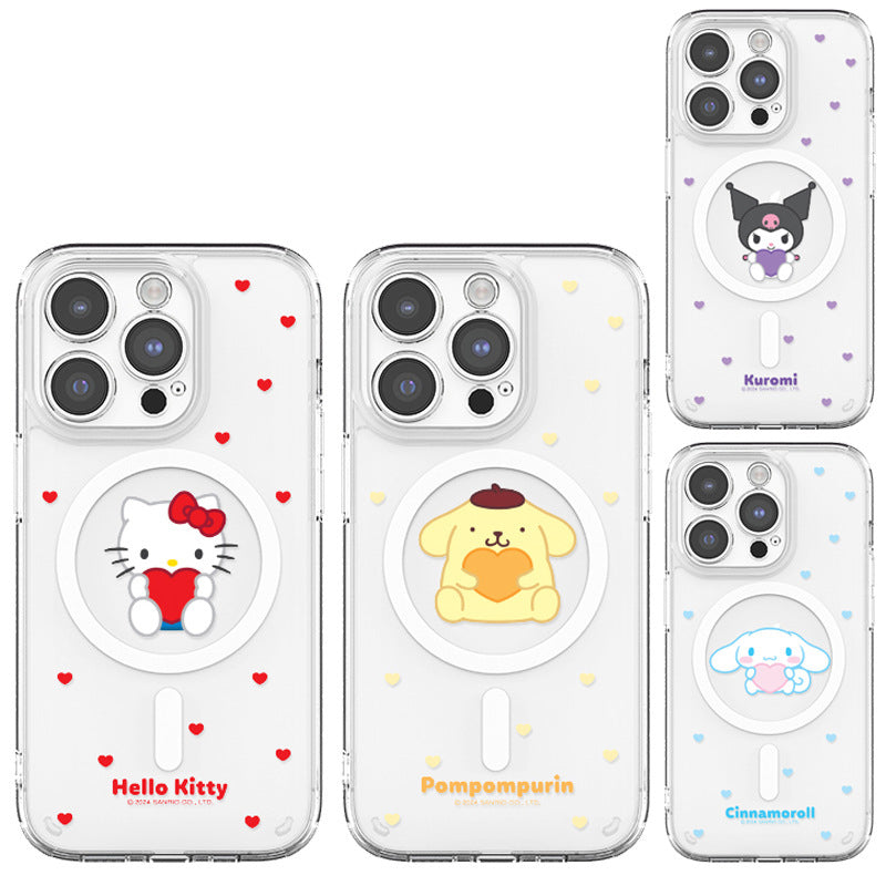 Sanrio Characters Lens Guard MagSafe Shockproof Transparent Case Cover